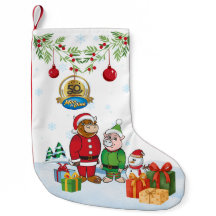 Chaussette de Noël Moo & Oink pour le 50e annivers