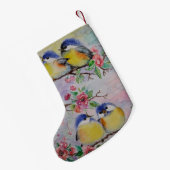 Chaussette de Noël Oiseaux Mignons (Dos (Accrochage))