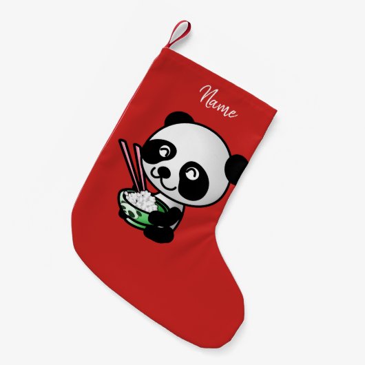 Chaussette de Noël. Panda. (Devant (Accrochage))
