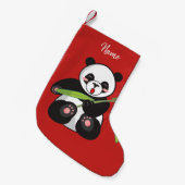 Chaussette de Noël. Panda. (Devant (Accrochage))