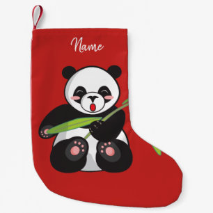 Chaussette de Noël. Panda.