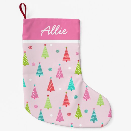 Chaussette de Noël Pastel Rose (Devant)