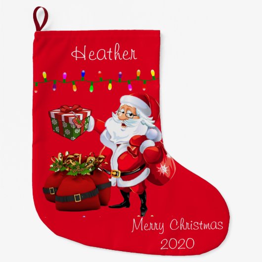 Chaussette de Noël, Père Noël Noël (Devant)