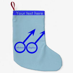 Chaussette de Noël personnalisable pour amants gay