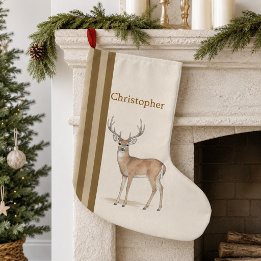 Chaussette de Noël personnalisée Buck Woodland