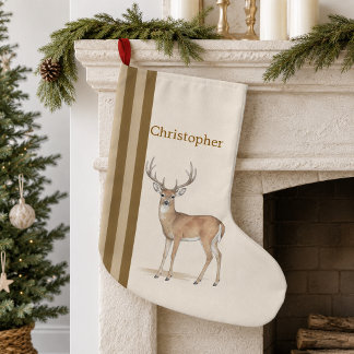 Chaussette de Noël personnalisée Buck Woodland