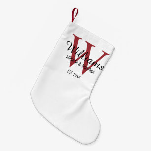 Chaussette de Noël personnalisée Monogramme des je
