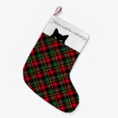 Chaussette de Noël petite à carreaux Wallace Sneak (Devant (Accrochage))