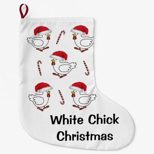 Chaussette de Noël, Poules (Devant)