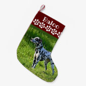 Chaussette de Noël pour chien Photo (Devant (Accrochage))