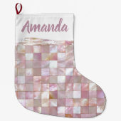 Chaussette de Noël Rose Brillante (Devant)