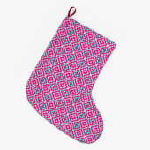 Chaussette de Noël rose féminine (Devant (Accrochage))