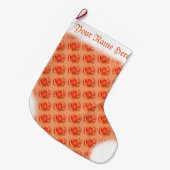 Chaussette de Noël Rose Orange Chaussette de Noël (Devant (Accrochage))