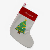 Chaussette de Noël Sapin de Noël (Devant (Accrochage))