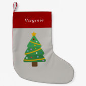 Chaussette de Noël Sapin de Noël (Devant)