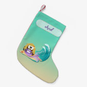 chaussette de Noël sirène hibou (Devant (Accrochage))