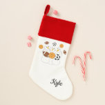Chaussette De Noël Snowmen All-Stars Athlétisme Hiver Stocking<br><div class="desc">Trois sympathiques bonhommes de neige,  amateurs de football,  de football et de basket,  ornent cette réserve festive de vacances. Il y a un espace pour le personnaliser avec un nom ou une initiale comme préféré. Les vedettes de neige montrent ici leur capacité sportive.</div>