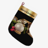 Chaussette de Noël vintage (Devant (Accrochage))