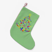 Chaussette de sapin de Noël Fierté LGBT+ (Devant (Accrochage))