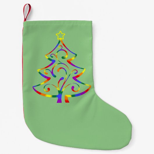 Chaussette de sapin de Noël Fierté LGBT+ (Devant)