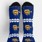 Chaussette de sport à équipage avec drapeau de la  (Haut)