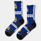 Chaussette de sport à équipage avec drapeau de la  (Gauche)