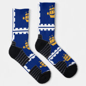 Chaussette de sport à équipage avec drapeau de la  (Droite)