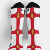 Chaussette de sport à équipage avec drapeau de Mon (Haut)