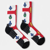 Chaussette de sport à équipage avec drapeau de Mon (Droite)