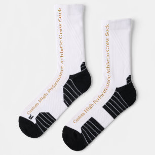 Chaussette de sport à équipage personnalisée haute