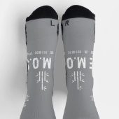 Chaussette de sport grise haute performance pour é (Haut)