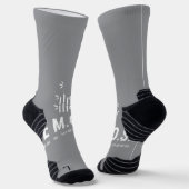Chaussette de sport grise haute performance pour é (Angulaire)