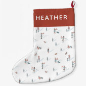 Chaussette de vacances d'hiver de ski (Dos)