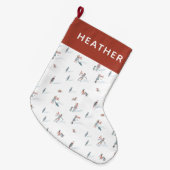 Chaussette de vacances d'hiver de ski (Devant (Accrochage))