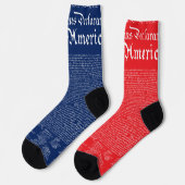 Chaussette Déclaration d'indépendance des États-Unis (Gauche)