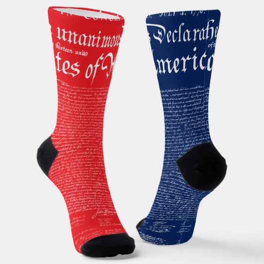Chaussette Déclaration d'indépendance des États-Unis (Angulaire)