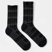 Chaussette Déco Noir Et Argent (Droite)