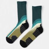 Chaussette Décor à deux arches de style rétro (Gauche)