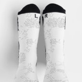 Chaussette Décor, gris pâle (Haut)
