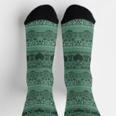 Chaussette Décor vert dentelle vintage (Haut)