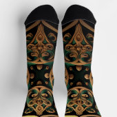 Chaussette Décoration Motif en bronze vert (Haut)