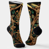 Chaussette Décoration Motif en bronze vert (Angulaire)