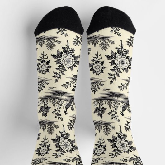Chaussette Decorative French toile pattern (Haut)