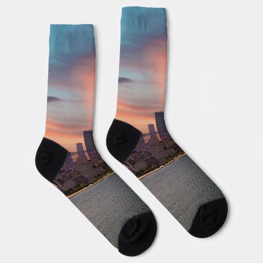 Chaussette Deep Sunset Chicago (Droite)