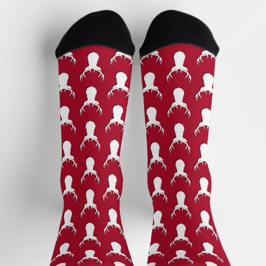 Chaussette Deer Antler Pattern Festive Christmas (Haut)