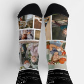 Chaussette Définition du grand-père | Collage photo personnal (Haut)