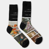 Chaussette Définition du grand-père | Collage photo personnal (Droite)