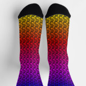Chaussette Dégradé arc-en-ciel Pangolin chaussettes d'équipag (Haut)