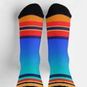 Chaussette Dégradé bleu + bandes (Haut)