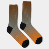 Chaussette dégradé Brown, gris et orange rouillé. (Droite)